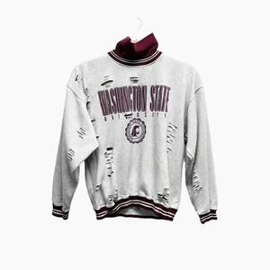 Furst Of A Kind Vintage Distressed Sweatshirt Turtleneck‎